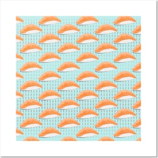 Sushi Pattern Posters and Art